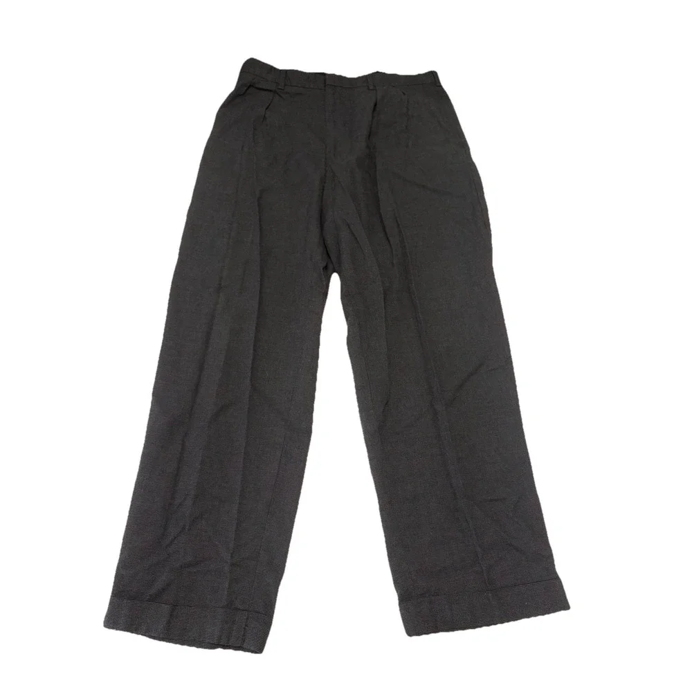 Vintage Polo Ralph Lauren Houndstooth 100% Cotton Trouser Pants 35x30 (34x30)